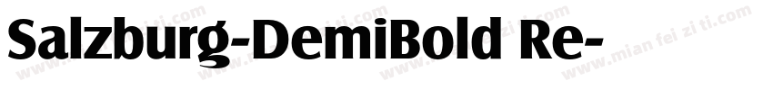 Salzburg-DemiBold Re字体转换
